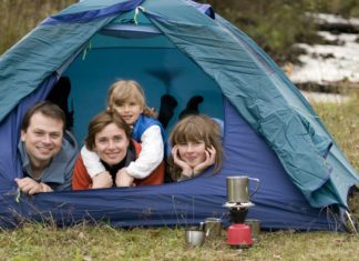 Camping mit der Familie